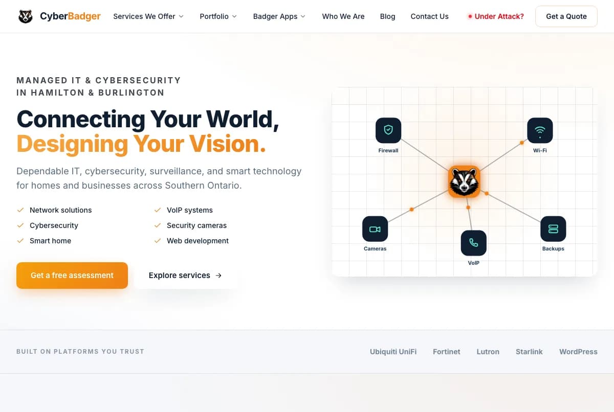CyberBadger website
