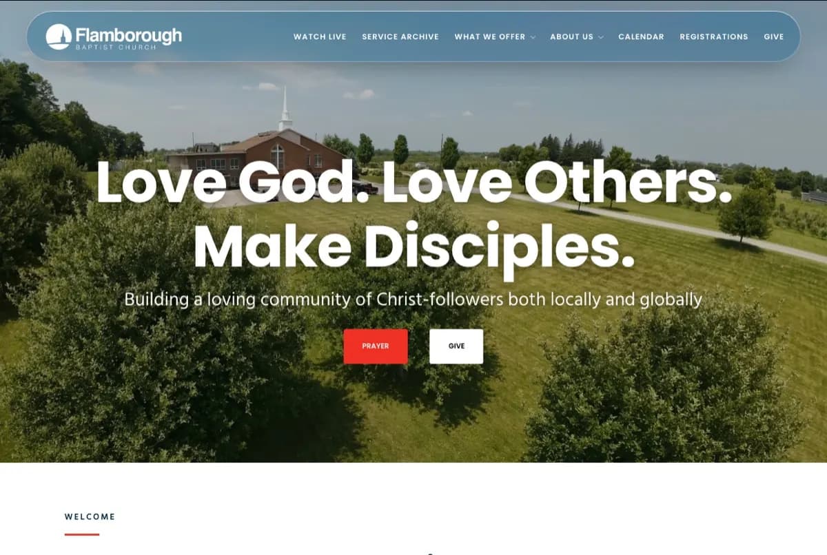 Flamborough Baptist Church website